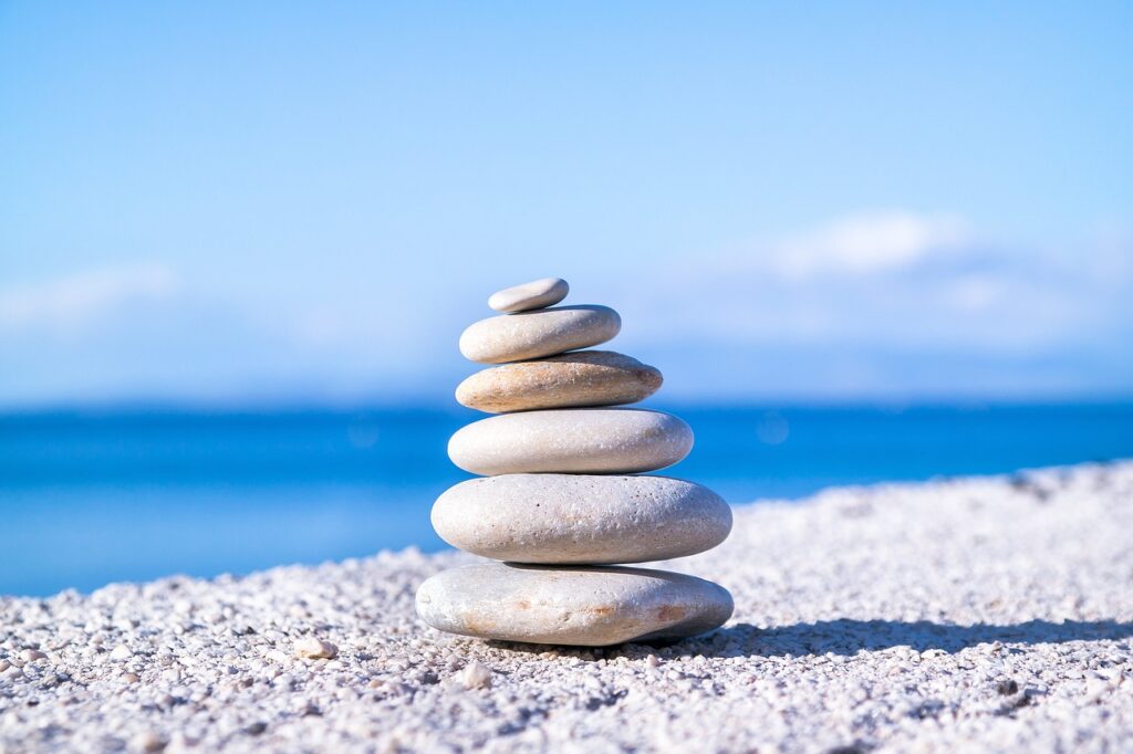 physiotherapie-steine-balance